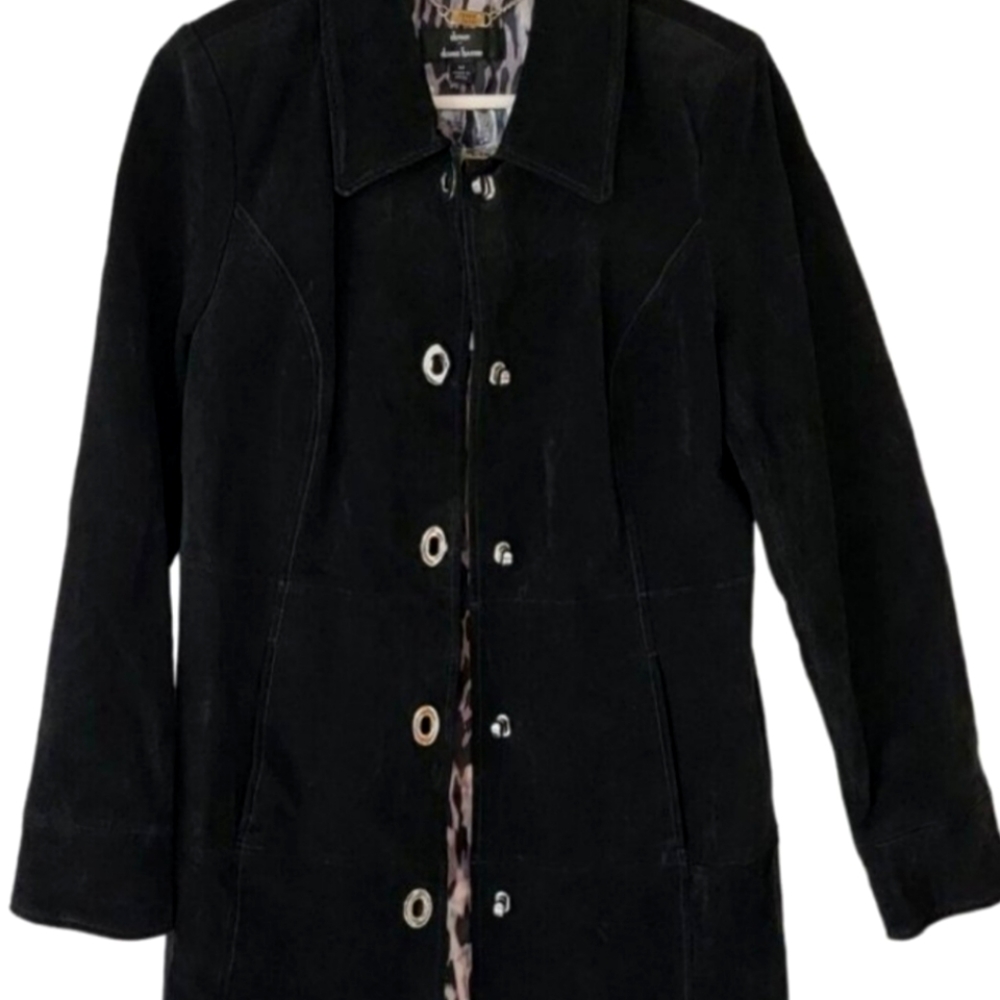 BRAND NEW DENNIS BASSO Suede Leather Jacket Size M